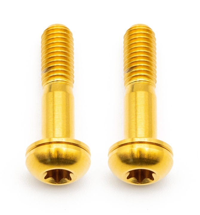 Better Bolts Flat Mount Befestigungsschrauben Kit Titan M5x27mm gold