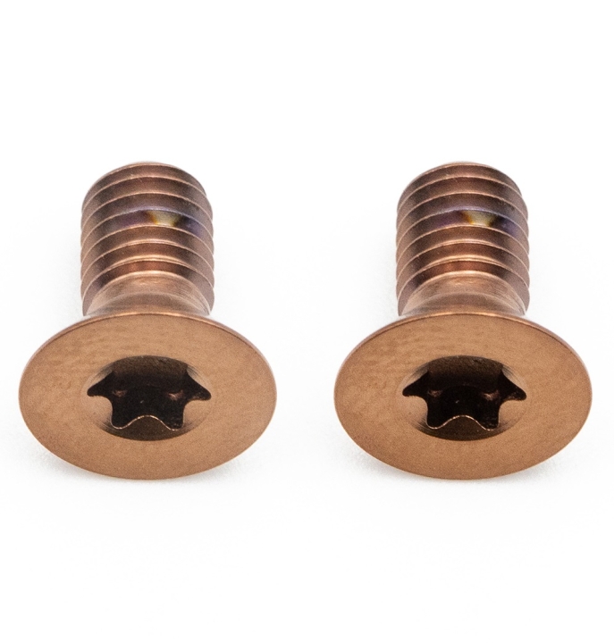 Better Bolts Flat Mount Adpter-Befestigungsschrauben Kit Titan versenkt M5x10mm copper