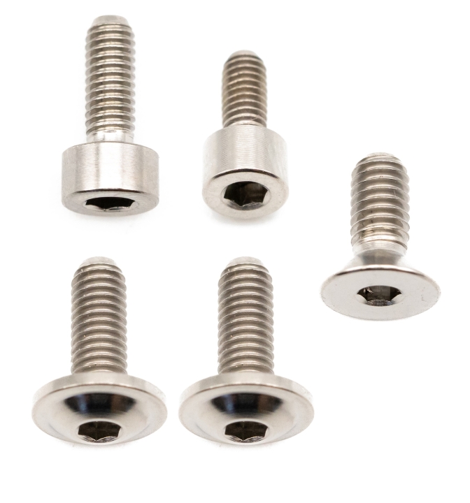 Better Bolts Fox 34 Grip/Grip2/GripX/Grip X2/Rhythm Federgabel Schrauben-Kit Titan silver