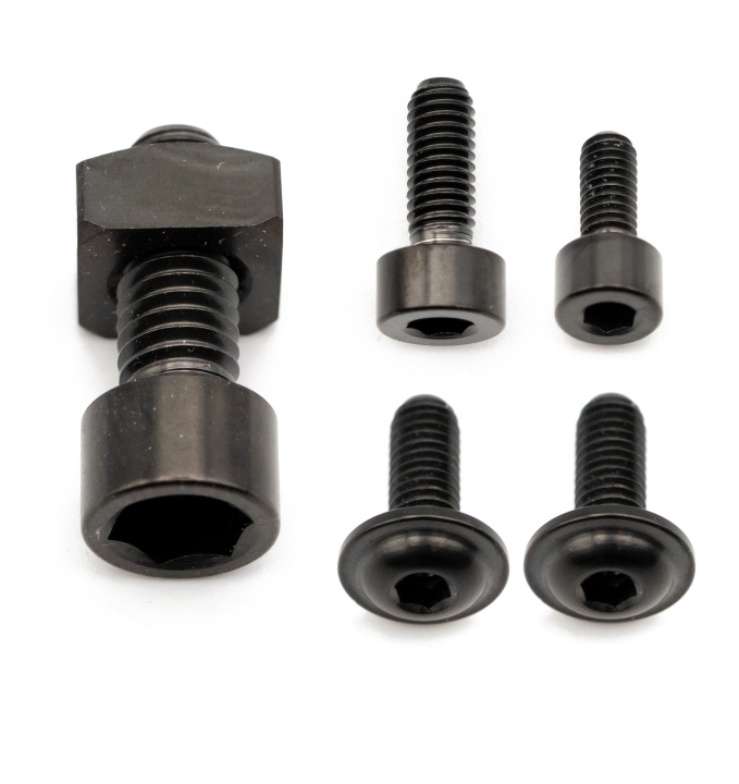 Better Bolts Fox 36 Grip/Grip2/GripX/Grip X2/Rhythm (2021-2025) Federgabel Schrauben-Kit Titan black