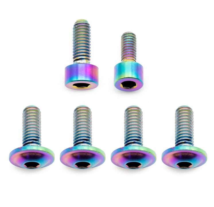 Better Bolts Fox 36 SL Grip/Grip2/GripX/Grip X2/Rhythm (2026+) Federgabel Schrauben-Kit Titan rainbow
