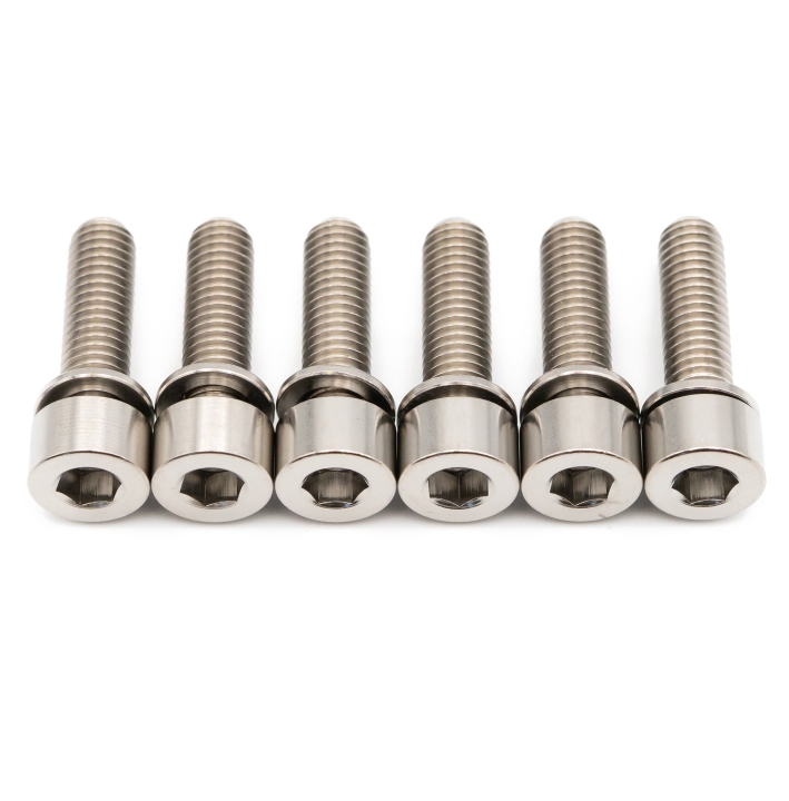 Better Bolts Industry Nine Vorbau M5x17mm Titan Schrauben-Kit silver