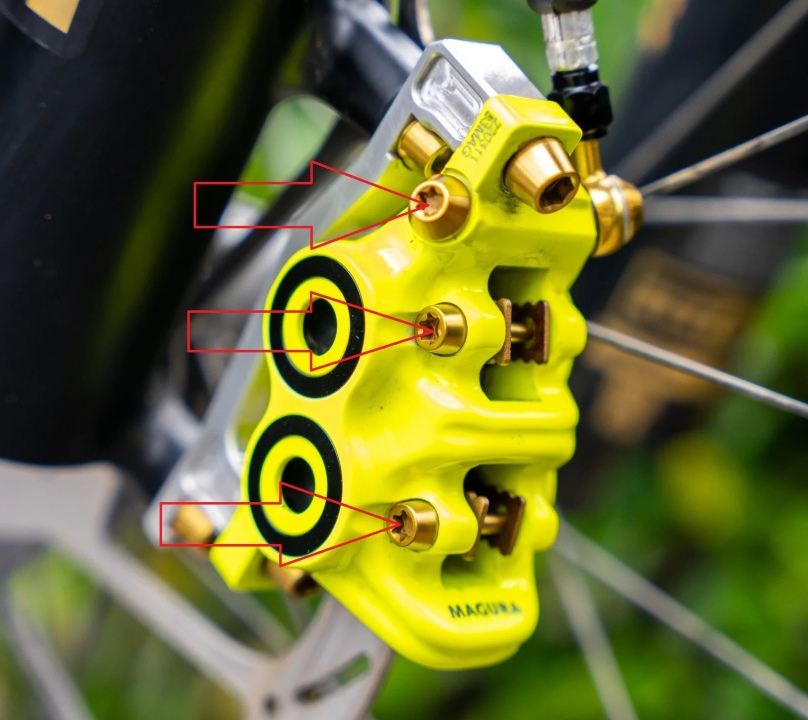 Better Bolts Magura MT5/MT7 Disc Brake Schrauben Kit Titan gold