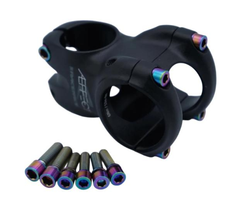 Better Bolts Raceface Aeffect R Vorbau M5x18mm/M6x20mm Titan Schrauben-Kit rainbow
