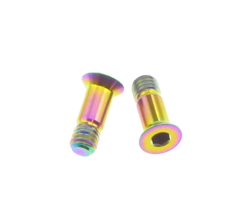 Better Bolts Titan Shimano XTR/XT/SLX 11/12 fach Schaltwerkrädchen - Schrauben - Set rainbow oil slick