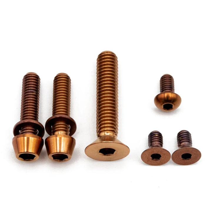 Better Bolts Specialized Roval Rapide/Roval Alpinist II Integrated Cockpit Titan Schrauben-Kit copper