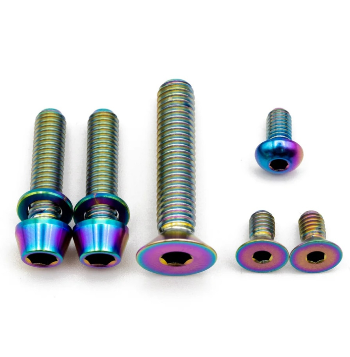 Better Bolts Specialized Roval Rapide/Roval Alpinist II Integrated Cockpit Titan Schrauben-Kit rainbow