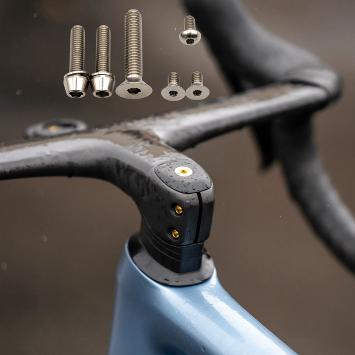 Better Bolts Specialized Roval Rapide/Roval Alpinist II Integrated Cockpit Titan Schrauben-Kit silver