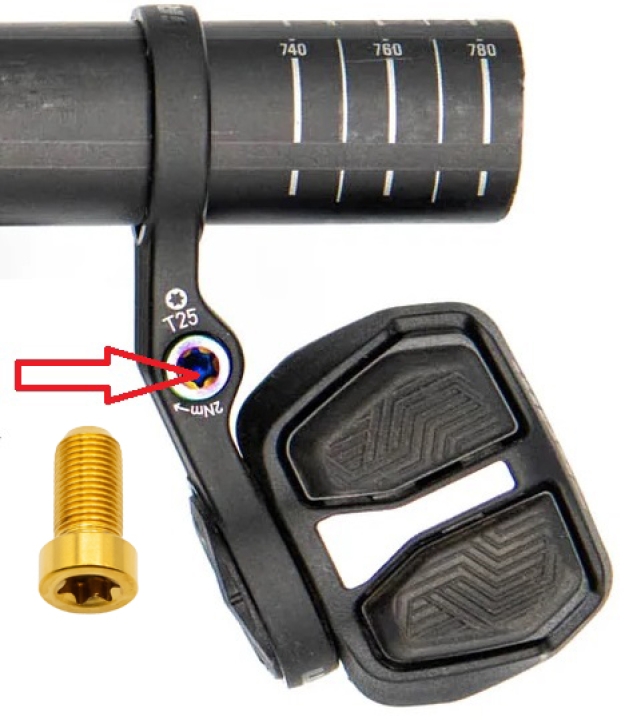 Better Bolts Sram AXS POD Controller Schraube Titan gold