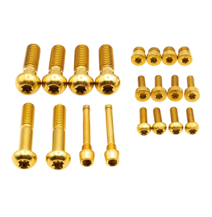 Better Bolts Sram Code Ultimate/Silver/Bronze/RSC Disc Brake Schrauben Kit Titan gold