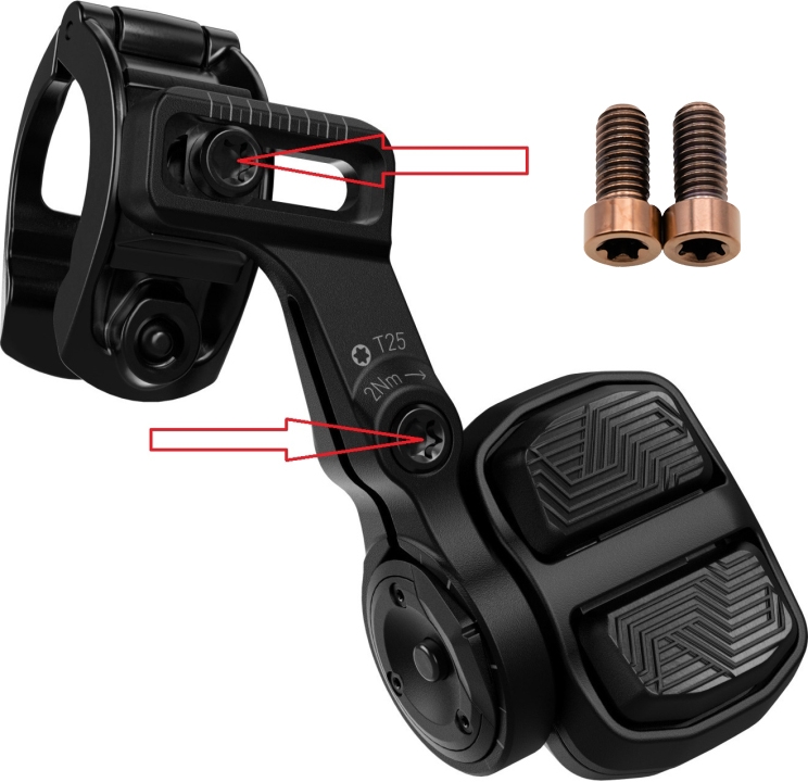 Better Bolts Sram MatchMaker X Bridge Clamp AXS Pod Controller Schrauben-Set Titan copper