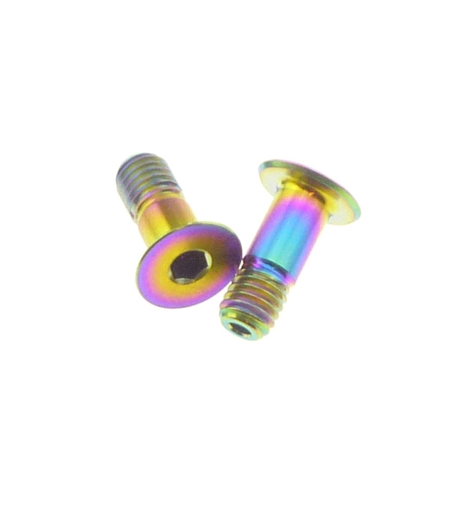 Better Bolts Titan Sram XX1 Eagle AXS Schaltwerkrädchen - Schrauben - Set rainbow oil slick