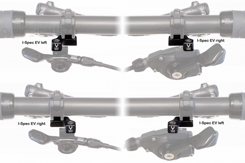 BikeYoke I-Spec EV Adapter Shimano EV Bremse/Sram Schalthebel/Remote rechts