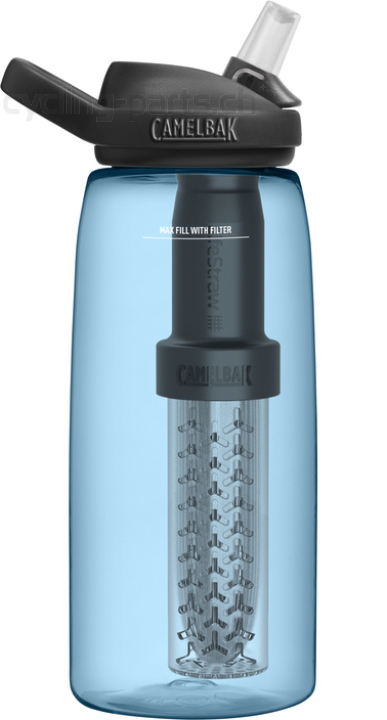 Camelbak Eddy+ Lifestraw 1.0l true blue Flasche