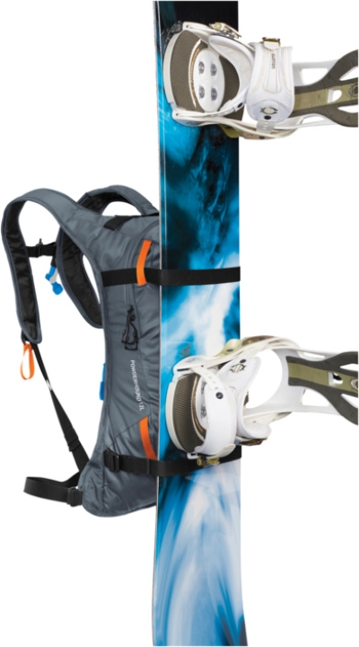 Camelbak Powderhound 12 grey orange mit 2 l Trinkreservoir