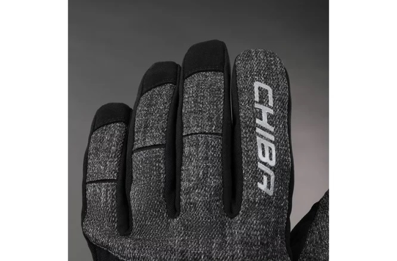 Chiba Cross Over Gloves dark grey/black