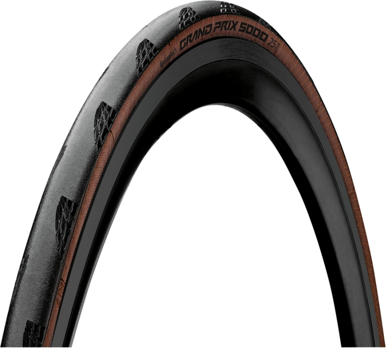 Continental Grand Prix 5000 schwarz/transparent 700x25 Reifen