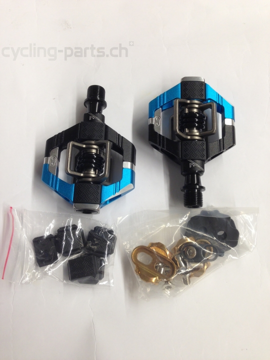 Crankbrothers Candy 7 black/electric blue Pedale