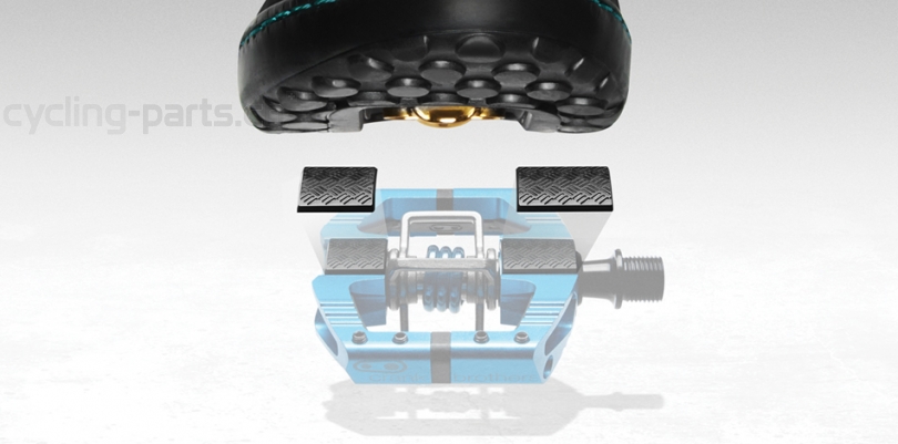 Crankbrothers Mallet E Enduro electric blue Pedale