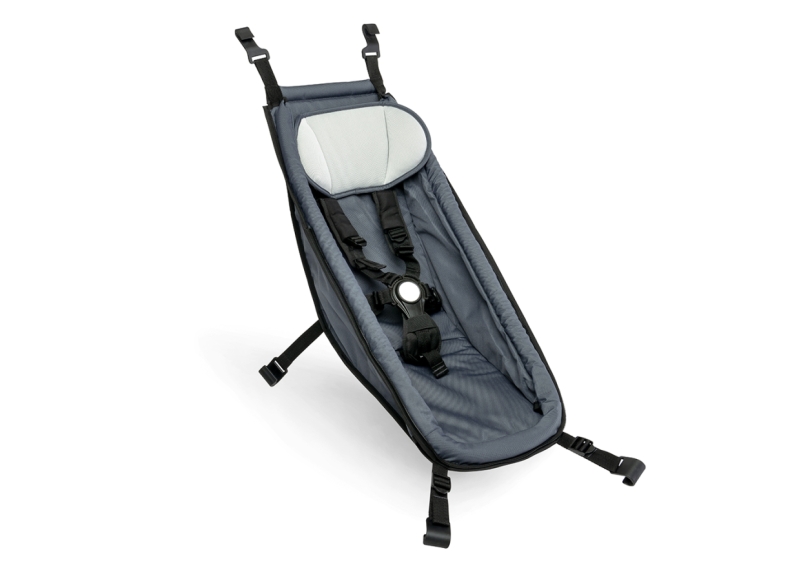 Croozer Babysitz graphite blue