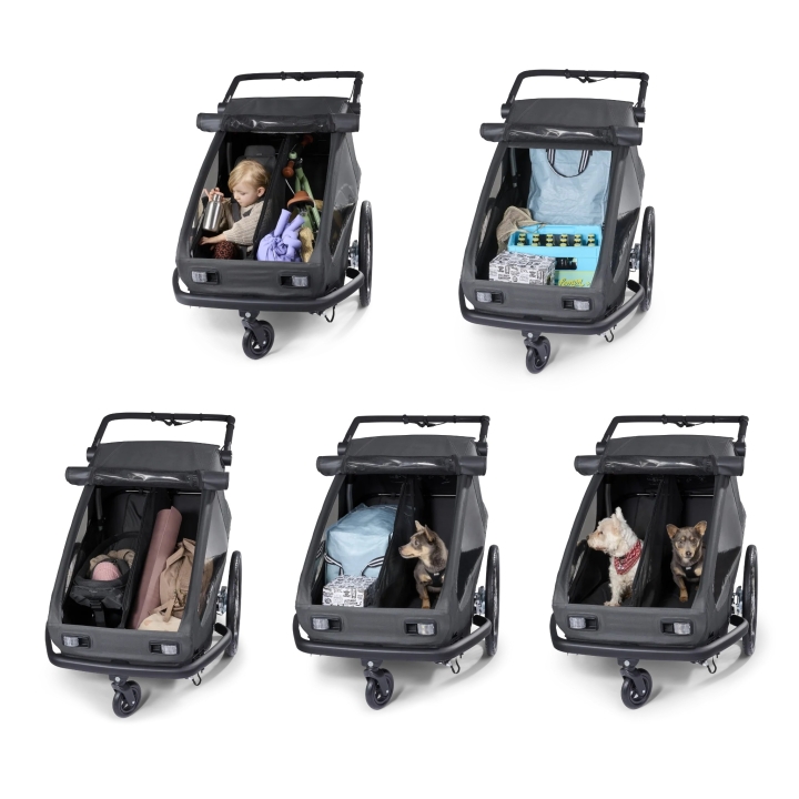 Croozer Kid YUUNA 2 Fahrradanhänger moonlight black