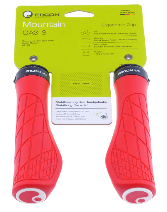 Ergon GA3 risky red Small Lenkergriffe