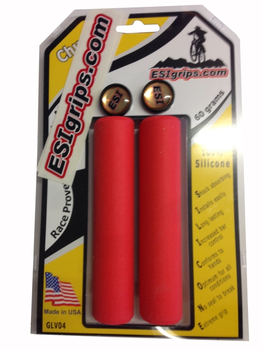 ESI Grips Chunky red Lenkergriffe