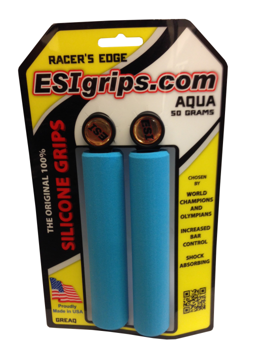 ESI Grips Racer's Edge aqua Lenkergriffe