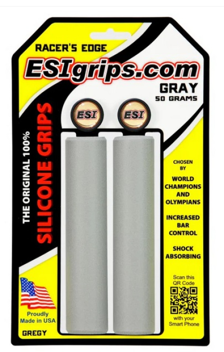 ESI Grips Racer's Edge gray Lenkergriffe