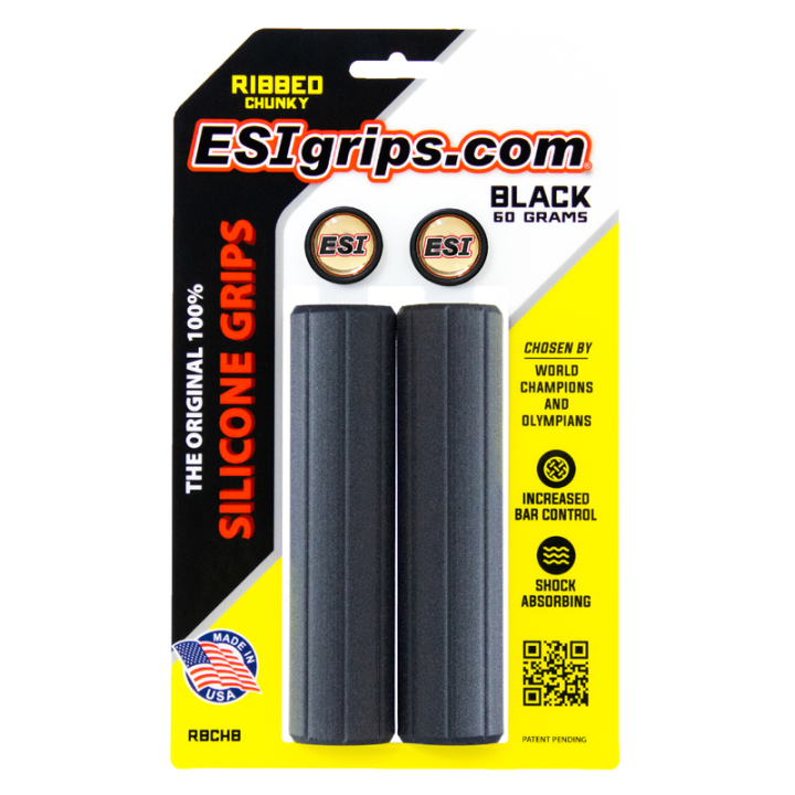 ESI Grips Ribbed Chunky black Lenkergriffe