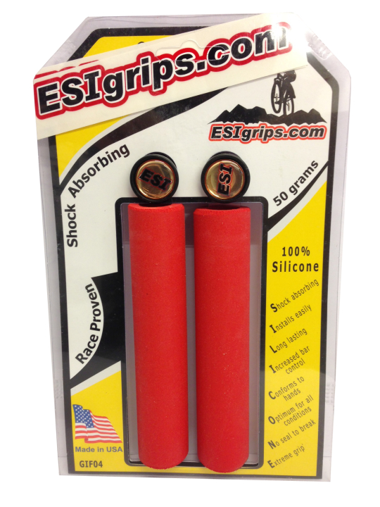 ESI Grips Racer's Edge red Lenkergriffe