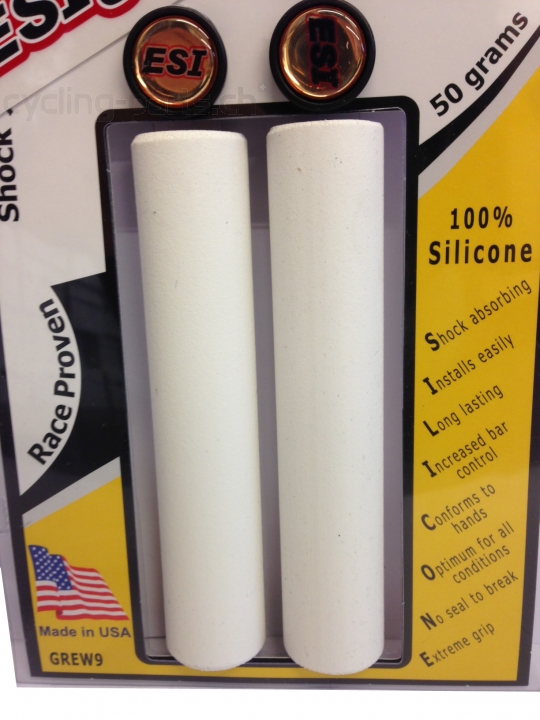 ESI Grips Racer's Edge white Lenkergriffe