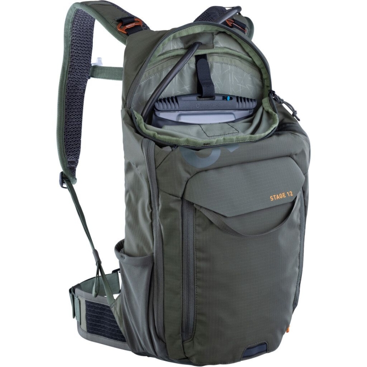 Evoc Stage 12 Rucksack dark olive