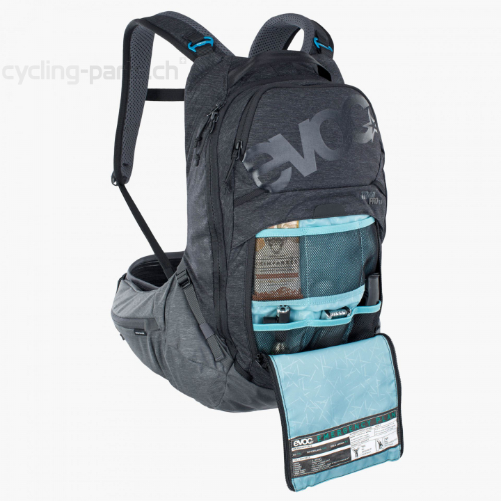 Evoc Trail Pro 16 Rucksack black-carbon grey