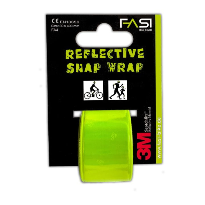 FASI Reflektorband Snap Wrap gelb