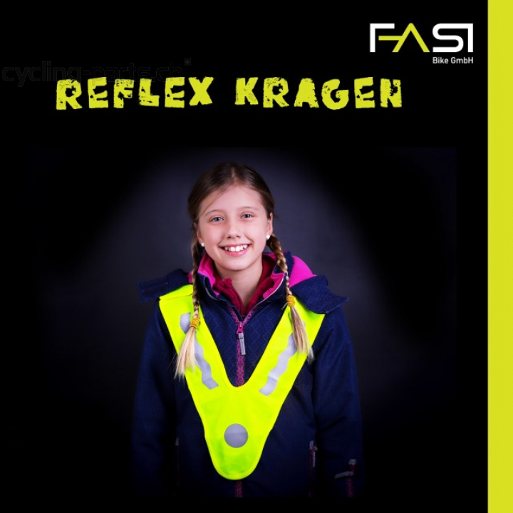 FASI Reflex-Sicherheitskragen für Kinder neongelb