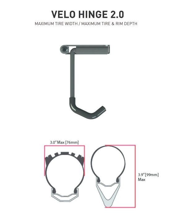 Feedback Sports Velo Hinge 2.0 Fahrrad - Wandhalterung
