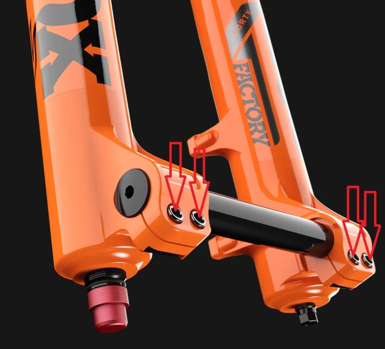 Better Bolts Fox 40 Grip X2 Federgabel Schrauben-Kit Titan black
