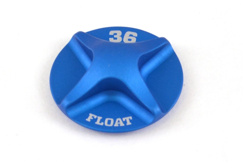 Fox Float 36 Air Topcap blue