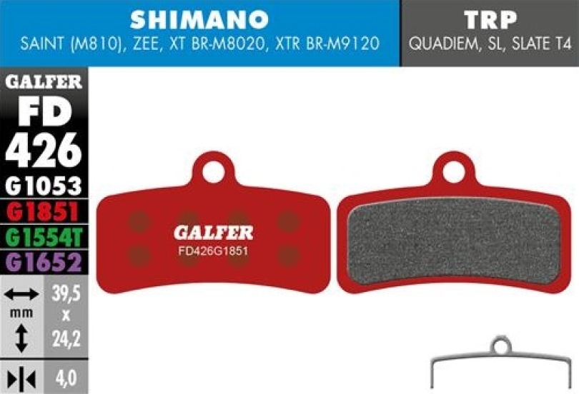 Galfer Advanced FD426 Shimano XTR/XT/SLX/Saint/Zee Werkstattverpackung 30 Paar