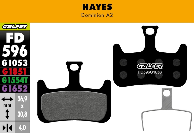 Galfer Performance FD596 Hayes Dominion A2 Bremsbeläge