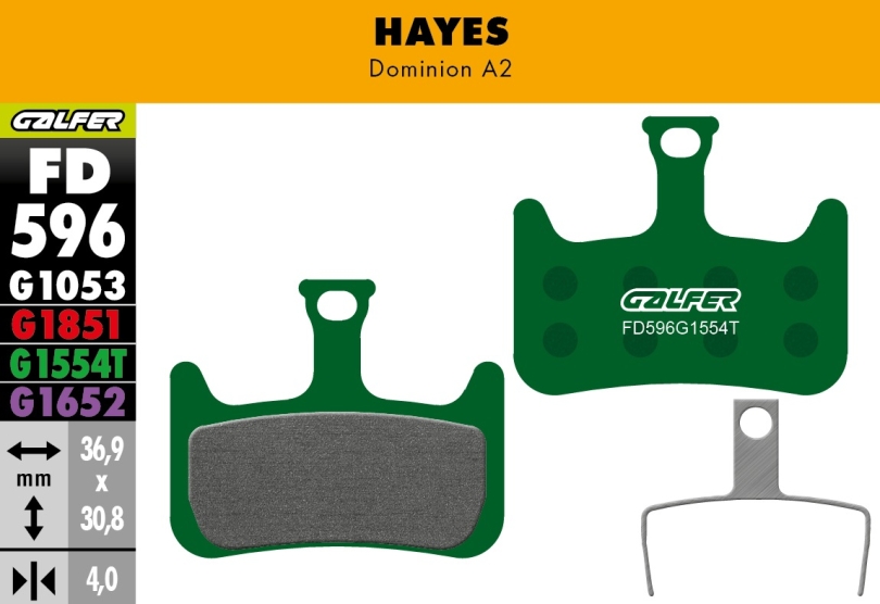 Galfer Pro FD596 Hayes Dominion A2 Bremsbeläge
