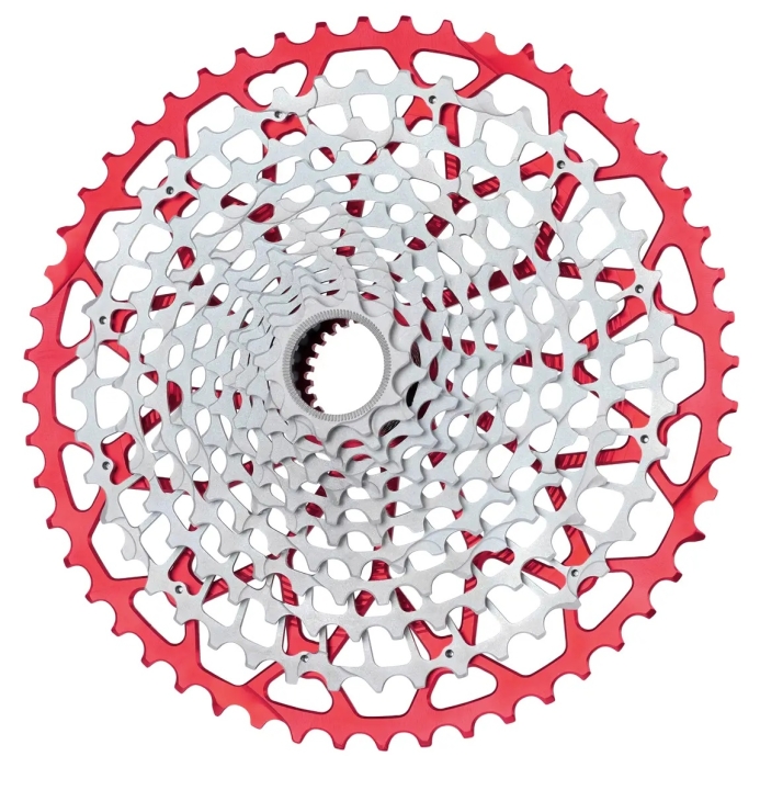 Garbaruk GEN2.0 Shimano Micro Spline 12 fach 10-52 red/silver Kassette