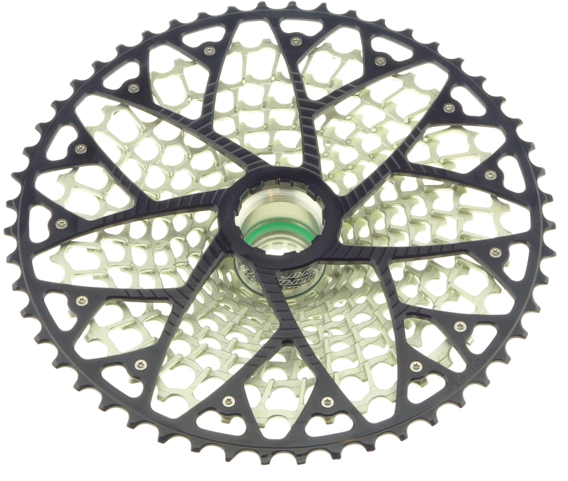 Garbaruk GEN2.0 Sram Eagle Transmission 12 fach 10-52 black/silver Kassette