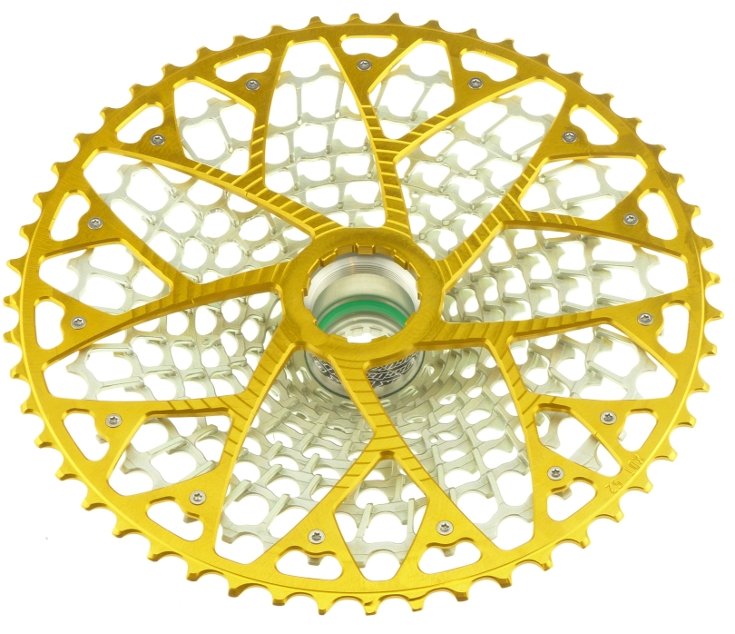 Garbaruk GEN2.0 Sram Eagle Transmission 12 fach 10-52 gold/silver Kassette