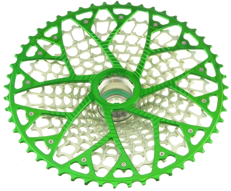 Garbaruk GEN2.0 Sram Eagle Transmission 12 fach 10-52 green/silver Kassette