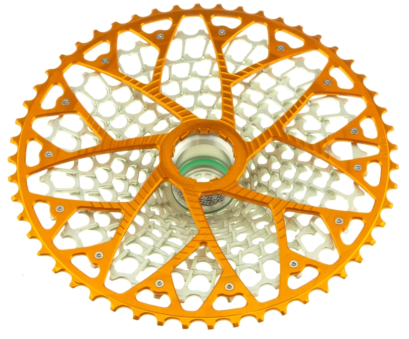Garbaruk GEN2.0 Sram Eagle Transmission 12 fach 10-52 orange/silver Kassette