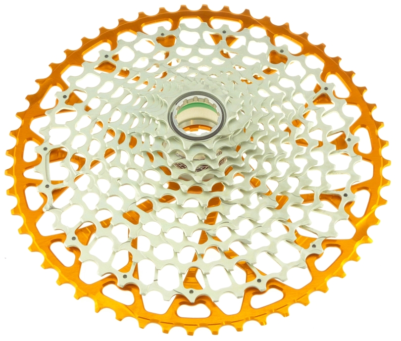 Garbaruk GEN2.0 Sram Eagle Transmission 12 fach 10-52 orange/silver Kassette
