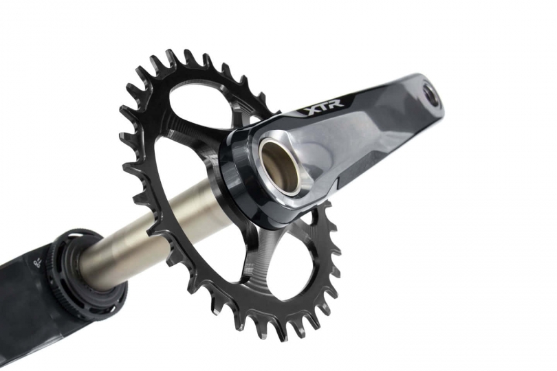 Garbaruk Shimano XTR M9100/XT M8100/SLX M7100/Deore M6100 Oval 30 Zähne black Kettenblatt