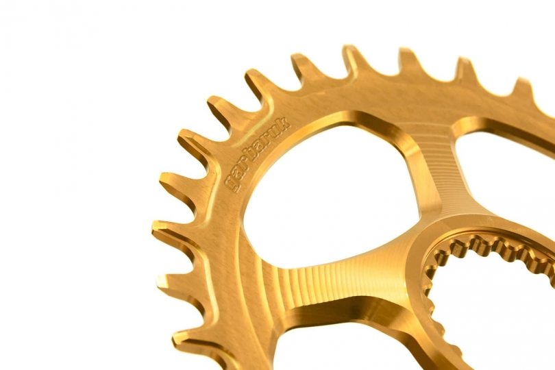 Garbaruk Shimano XTR M9100/XT M8100/SLX M7100/Deore M6100 Oval 30 Zähne gold Kettenblatt